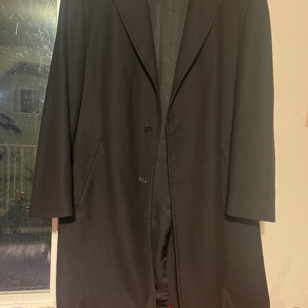 Canali overcoat wool jacket Italian 34 50 L